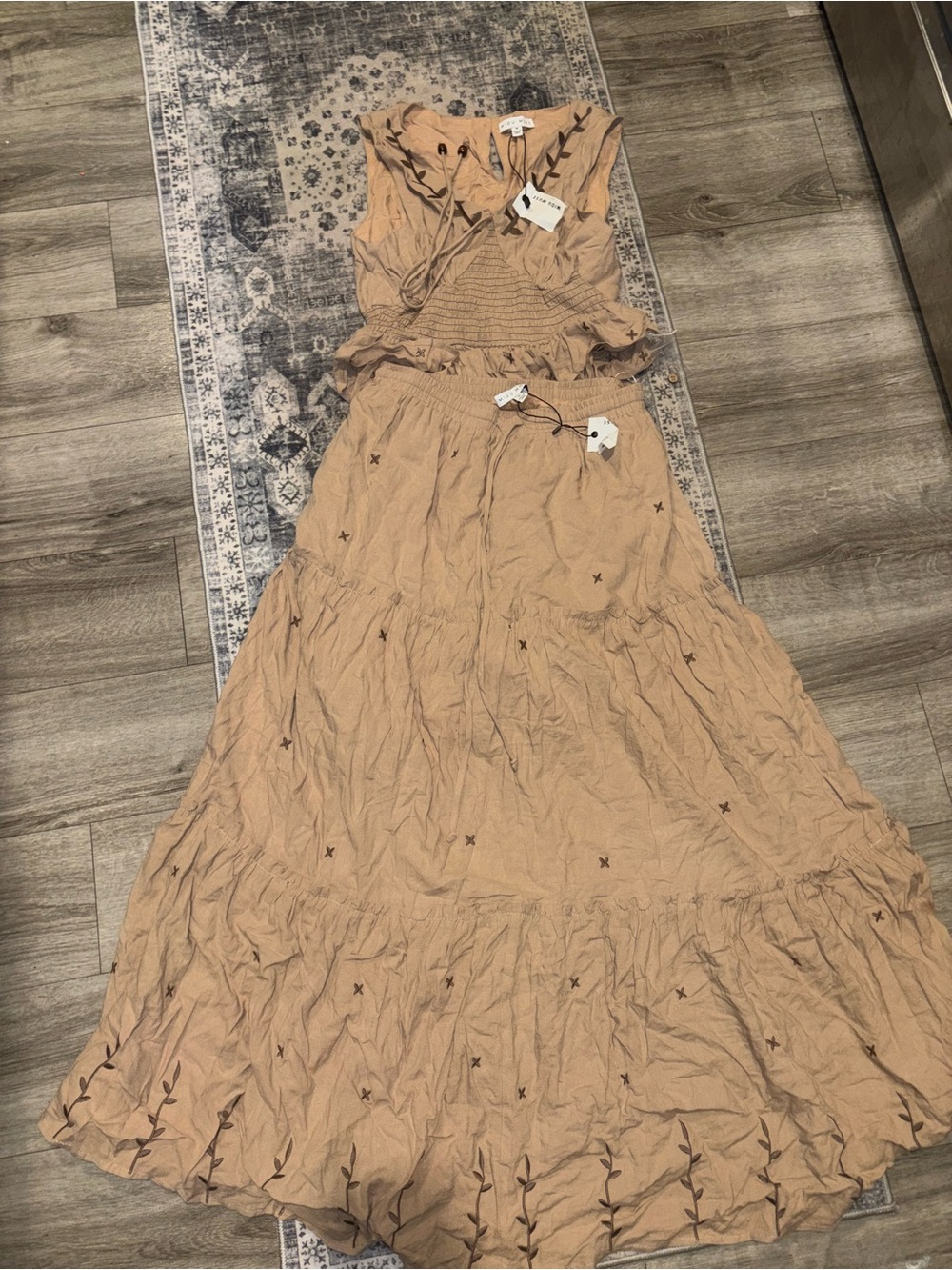 Embroidered 2 Piece Set